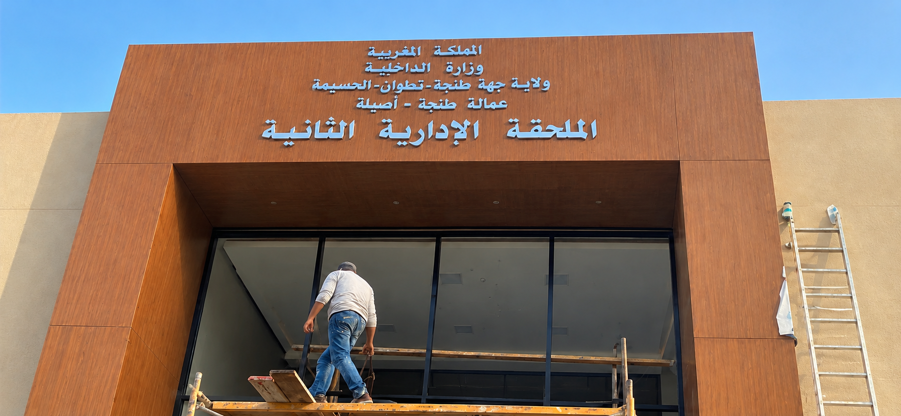 Chantier de travaux publics au Maroc accompagné par GOUTRAC