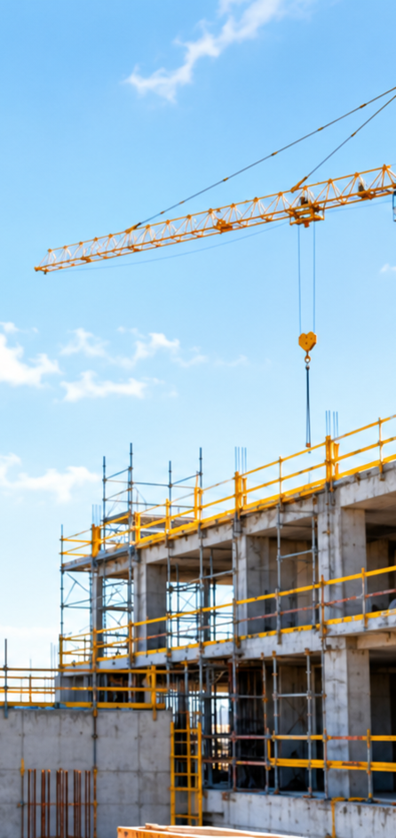 Professionnel du BTP sur un chantier de construction au Maroc